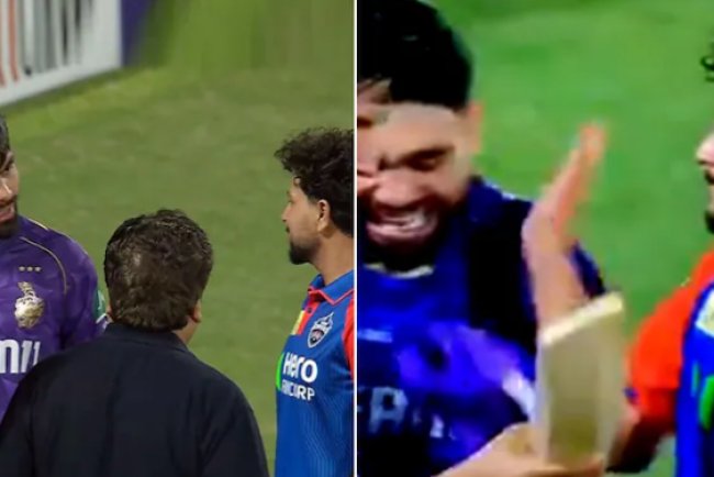 कुलदीप यादव(Kuldeep Yadav) ने लाइव टीवी पर रिंकू सिंह को थप्पड़ मारा(slaps Rinku Singh), उनका रिएक्शन वायरल(viral) हो गया